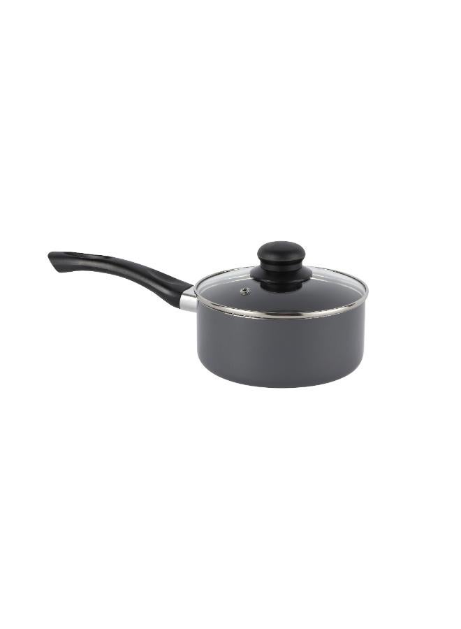 رويال فورد طقم أواني طهي و قدورغير لاصقة، مكون من 10 قطع هيكل من الألومنيوم المضغوط مع 3 طبقات طلاء ومقابض باكليت وغطاء من الزجاج Large - Image 5