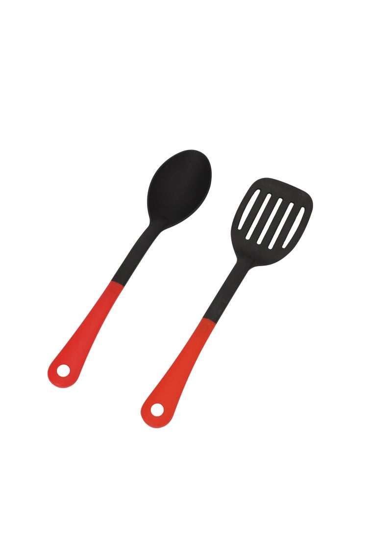 Royalford - Royalford 7Pcs Non Stick Aluminum Cookware Set RF11952 Aluminum Body With 3 Layer Non Stick Coating CD Bottom Bakelite Handles with Tempered Glass Lid Red X Large - Image 1