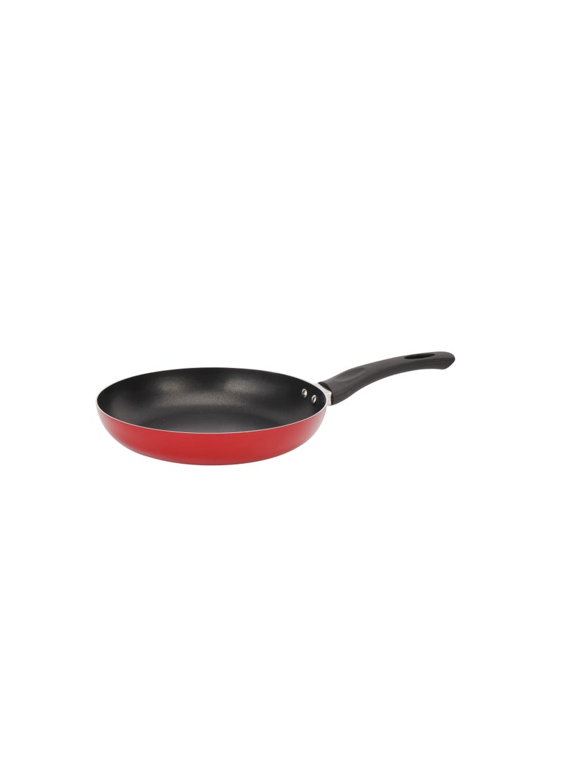 Royalford - Royalford 7Pcs Non Stick Aluminum Cookware Set RF11952 Aluminum Body With 3 Layer Non Stick Coating CD Bottom Bakelite Handles with Tempered Glass Lid Red X Large - Image 1
