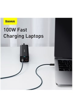 Baseus USB C To USB C Cable 2M, 100W Power Delivery Type-C Cord 5A PD Fast Charger With E-Marker Chip Compatible For iPhone 15/ 15 Pro Max/Plus, MacBook Pro, Chromebook, iPad Pro, Galaxy S23 Ultra/S22 Grey  - Image 2