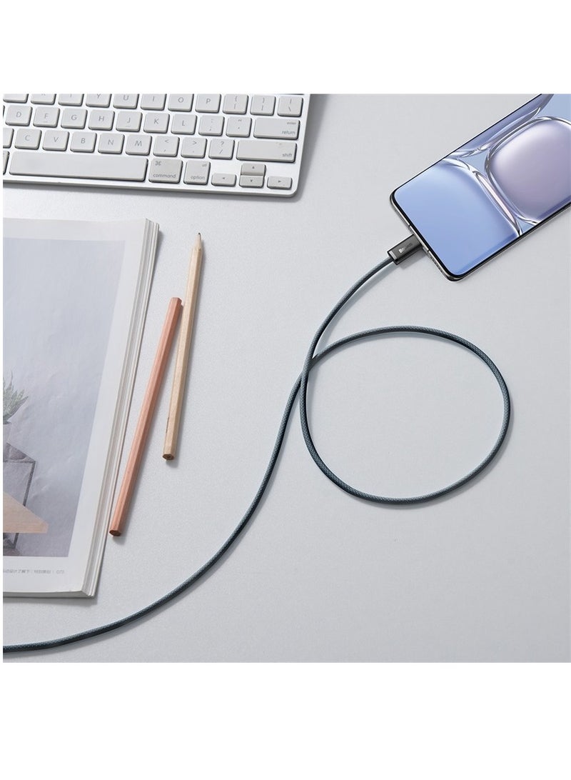 USB C To USB C Cable 2M, 100W Power Delivery Type-C Cord 5A PD Fast Charger With E-Marker Chip Compatible For iPhone 15/ 15 Pro Max/Plus, MacBook Pro, Chromebook, iPad Pro, Galaxy S23 Ultra/S22 Grey