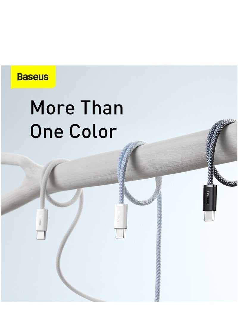 USB C To USB C Cable 2M, 100W Power Delivery Type-C Cord 5A PD Fast Charger With E-Marker Chip Compatible For iPhone 15/ 15 Pro Max/Plus, MacBook Pro, Chromebook, iPad Pro, Galaxy S23 Ultra/S22 Grey