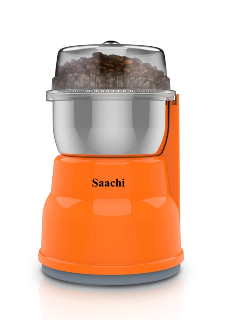 Saachi Coffee Grinder With Multi-Function Grinder 350 W NL-CG-4972-OR Orange - Image 1