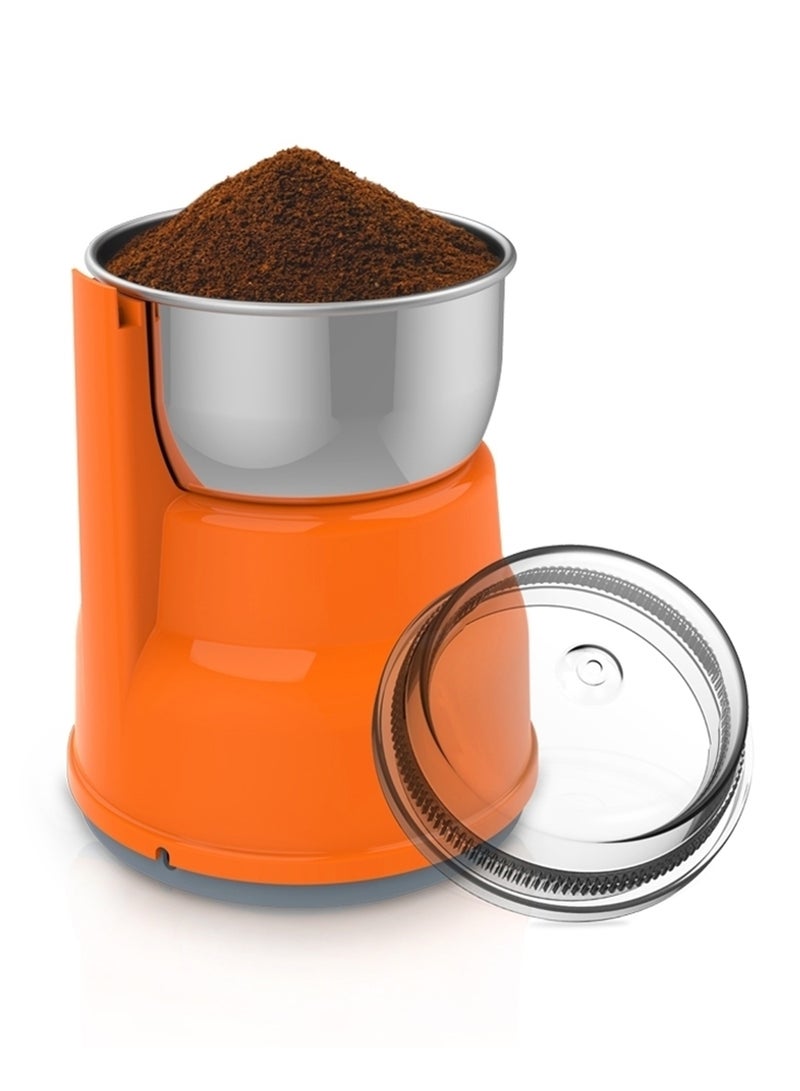 Saachi Coffee Grinder With Multi-Function Grinder 350 W NL-CG-4972-OR Orange - Image 2