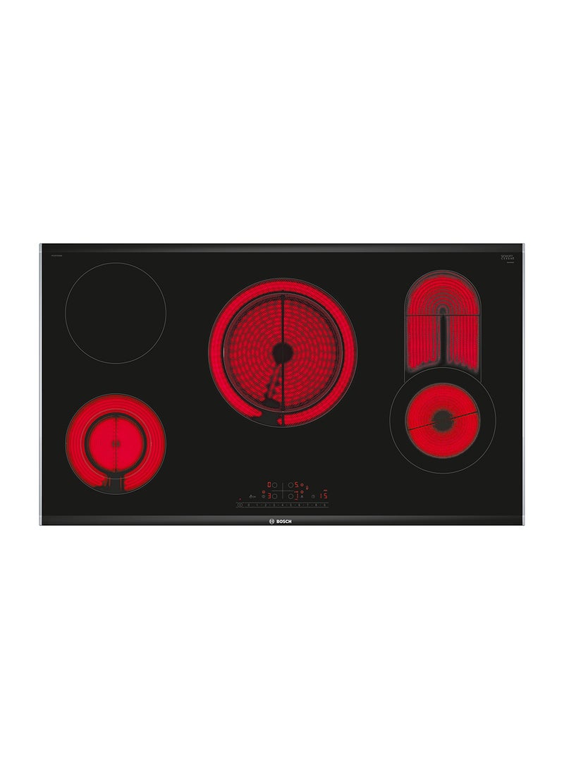 BOSCH - Electric Hob with Glass-Ceramic Radiant Surface, 90 cm, with DirectSelect for Easy Control PKC975FB2M Black - Image 1