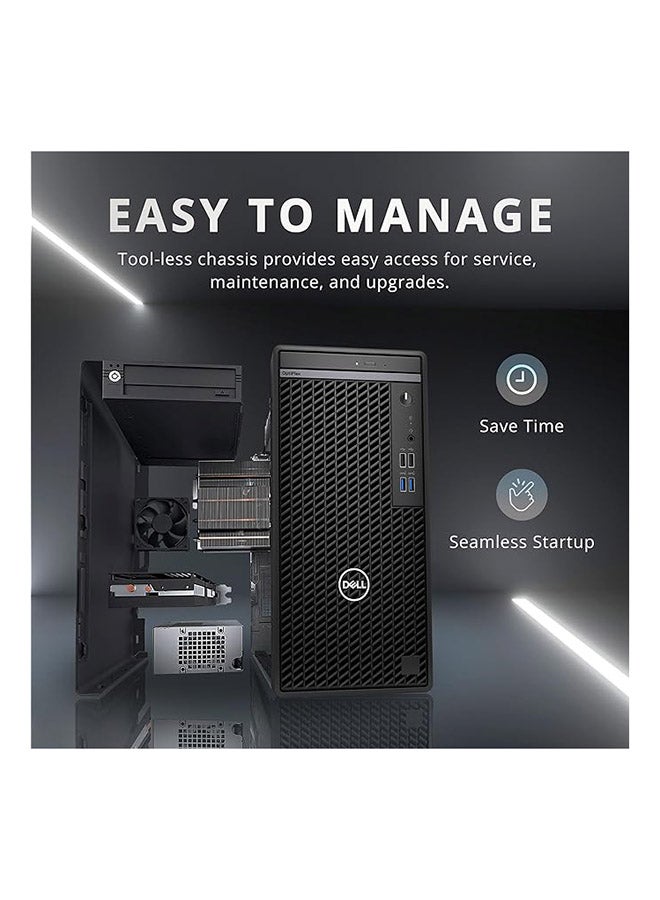 ديل - Optiplex 3000 Tower PC, Core i5-12500H Processor/32GB RAM/1TB SSD/Intel UHD Graphics/Windows 11 Pro black - Image 1