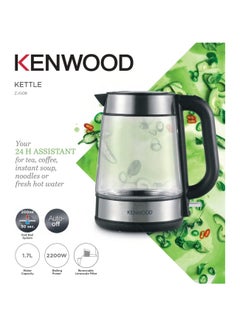 KENWOOD Cordless Glass Electric Kettle 1.7 L 2200 W ZJG08 Black  - Image 2