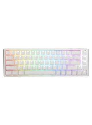 One 3 65% Mechanical Keyboard, Cherry MX Brown Mechanical Switch, Double-Shot PBT, Hot-Swappable, Detachable USB-C, ENG-ARAB Layout, Pure White | DKON2167ST-BARPDPWWWSC1 White - pnsku/N70019958V/45/_/1698920205/b997c1ca-e9dc-4468-90b9-bd7cedcfa232
