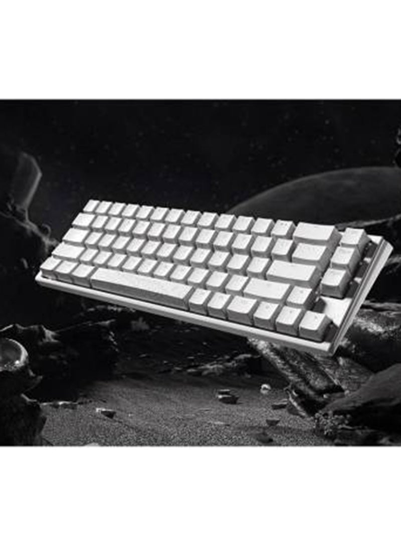 One 3 65% Mechanical Keyboard, Cherry MX Brown Mechanical Switch, Double-Shot PBT, Hot-Swappable, Detachable USB-C, ENG-ARAB Layout, Pure White | DKON2167ST-BARPDPWWWSC1 White