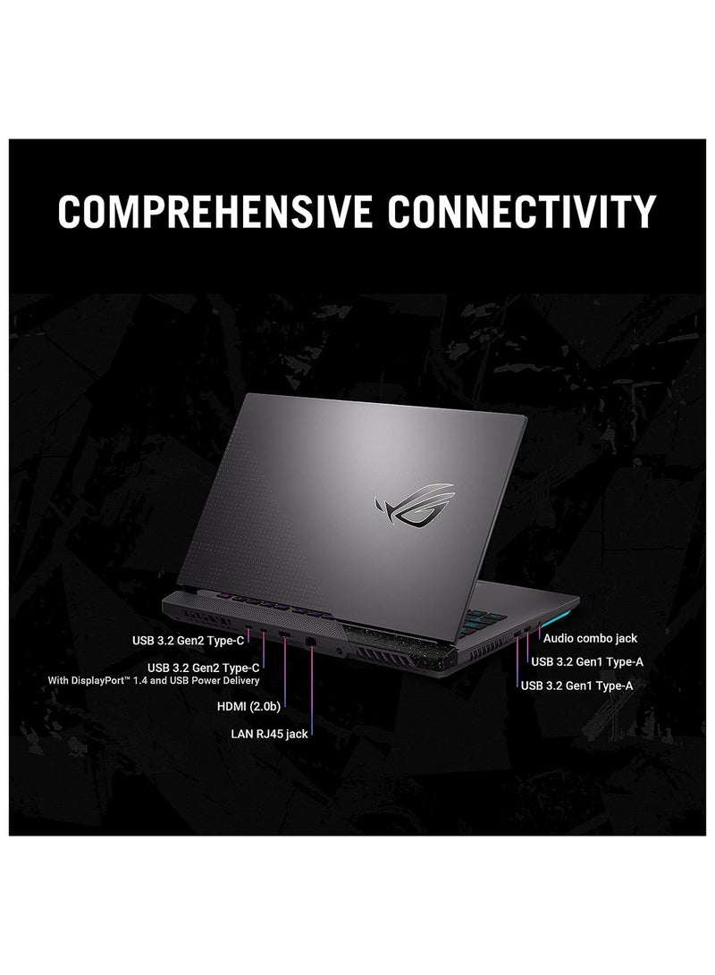 أسوس - كمبيوتر محمول للألعاب ROG STRIX G513RM بشاشة مقاس 15.6 بوصة ومعالج AMD Ryzen 7 6800H وذاكرة وصول عشوائي 16 جيجابايت ومحرك أقراص SSD سعة 1 تيرابايت وبطاقة رسوميات NVIDIA RTX 3060 سعة 6 جيجابايت ونظام تشغيل Windows 11 - Image 1