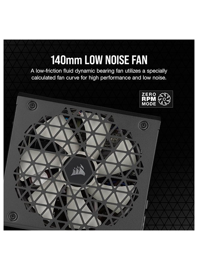 CORSAIR - RM850x SHIFT Fully Modular ATX Power Supply - 80 PLUS Gold - ATX 3.0 - PCIe 5.0 - Zero RPM - Modular Side Interface Black - Image 1