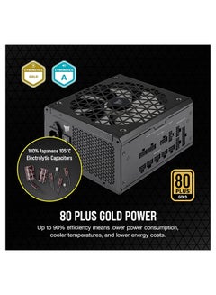 CORSAIR RM850x SHIFT Fully Modular ATX Power Supply - 80 PLUS Gold - ATX 3.0 - PCIe 5.0 - Zero RPM - Modular Side Interface Black  - Image 4