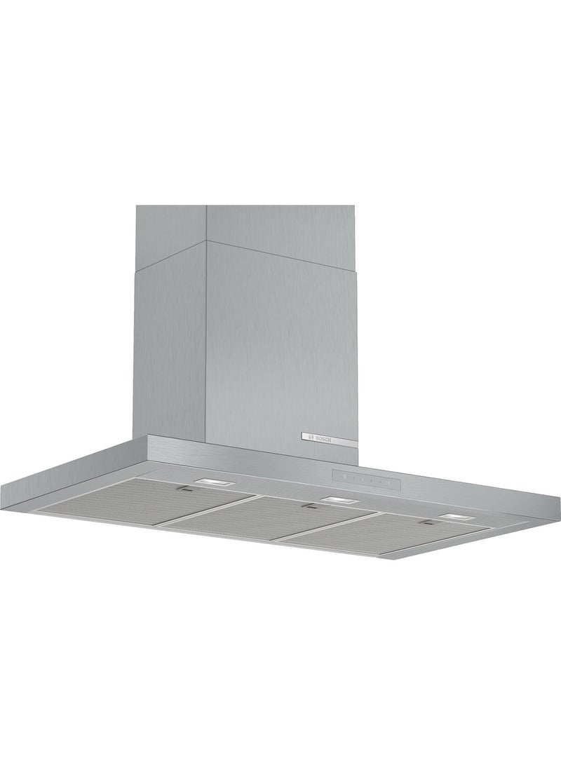 BOSCH Wall-Mounted Cooker Hood with High Extraction Rate, 90 cm, with Metal Grease Filter 145 W DWB97CM50B Stainless Steel  - Image 1
