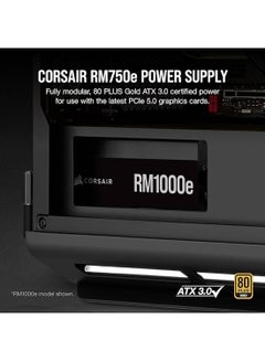 CORSAIR RM750e (2023) Fully Modular Low-Noise ATX Power Supply - ATX 3.0 & PCIe 5.0 Compliant - 105°C-Rated Capacitors - 80 PLUS Gold Efficiency - Modern Standby Support Black  - Image 2