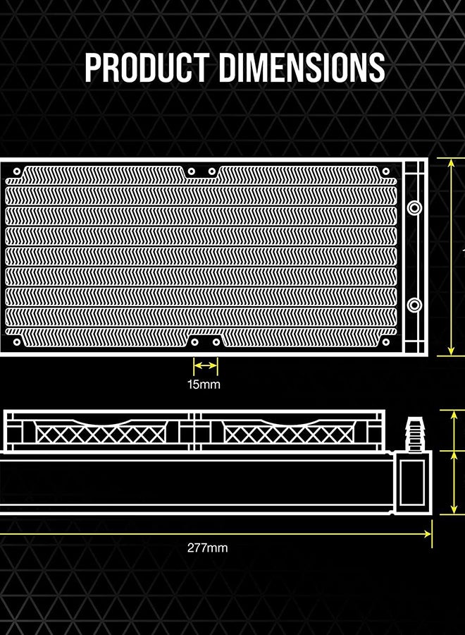 كورسير - مبرد وحدة المعالجة المركزية السائل iCUE H100i ELITE LCD - شاشة IPS LCD مخصصة - 40 مصباح LED RGB ديناميكي - مراوح 120 مم - مشعاع 240 مم - وحدة تحكم الإضاءة الذكية COMMANDER CORE - Image 1
