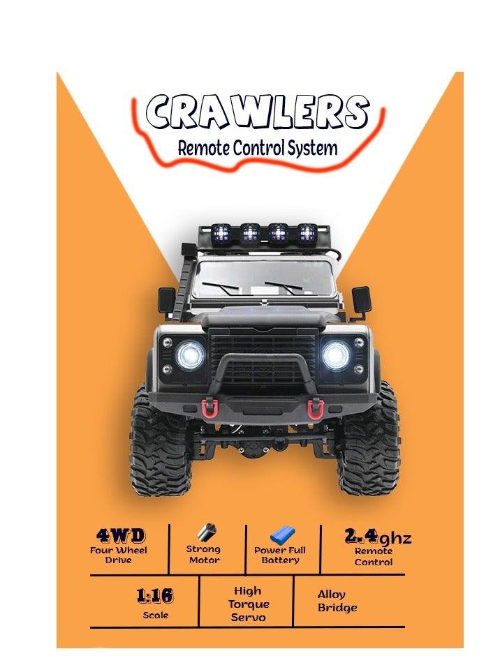 MYTOYS - Mytoys FY003-5A 2.4g Full Scale 4wd Climbing Car Guard Upgrade Lighting Remote Control Toys Off Road Jeep - Image 1