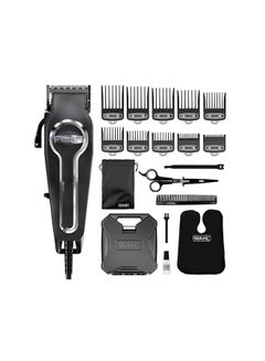 WAHL Elite Pro Hair Cutting Kit Powerful And Durable Motor Secure-Fit Premium Guide Combs 79602-300 Black/Silver  - Image 1