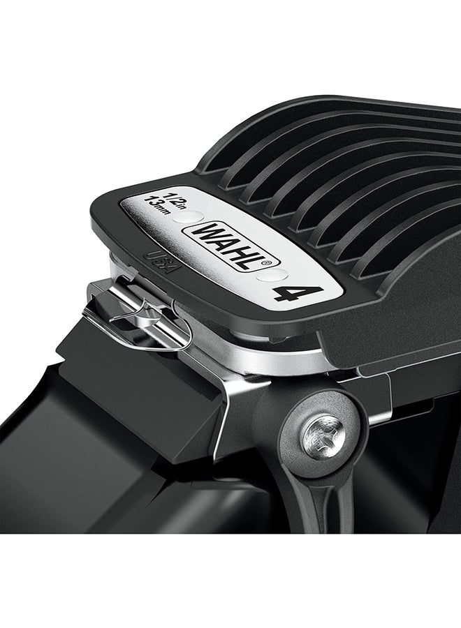 WAHL Elite Pro Hair Cutting Kit Powerful And Durable Motor Secure-Fit Premium Guide Combs 79602-300 Black/Silver  - Image 4