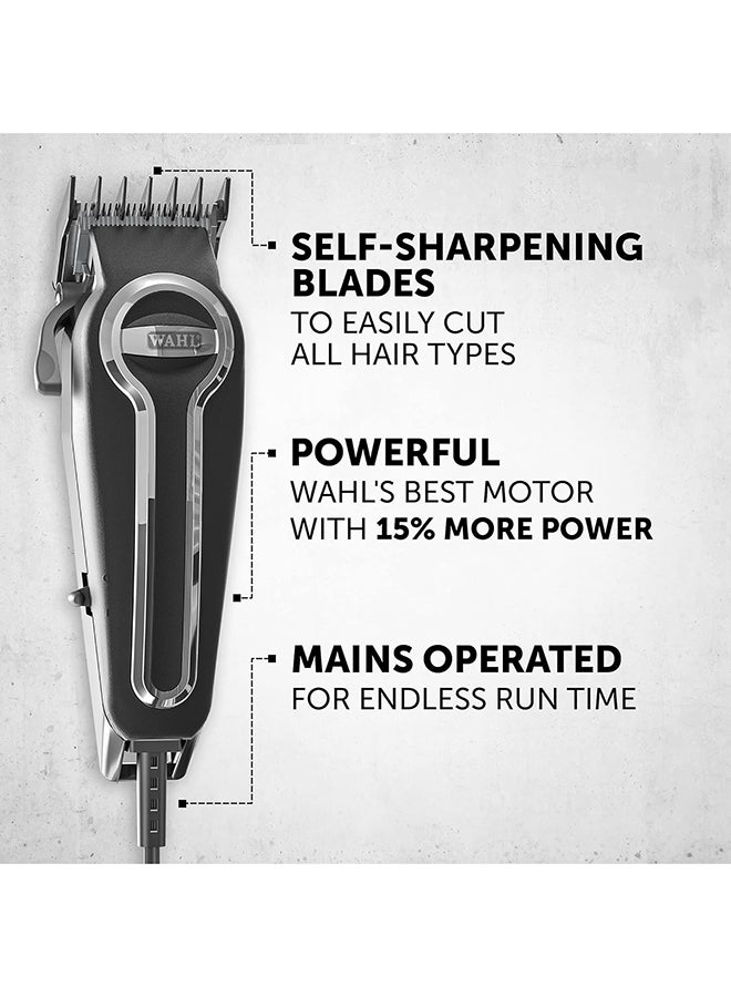 WAHL Elite Pro Hair Cutting Kit Powerful And Durable Motor Secure-Fit Premium Guide Combs 79602-300 Black/Silver  - Image 3
