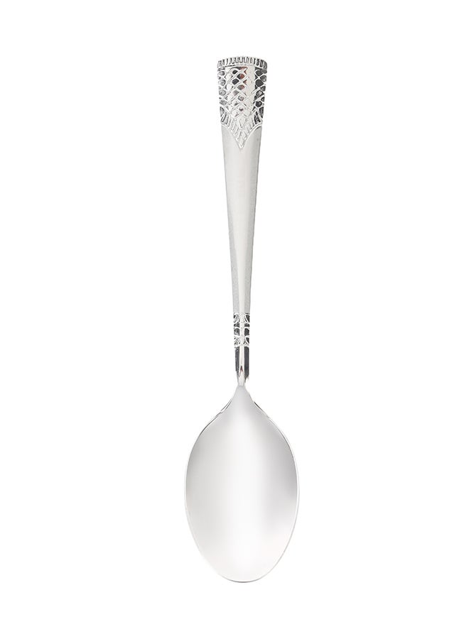 Royalford - Royalford 6-Piece Stainless Steel Table Spoon- RF11945 19 cm, Stylish, Light-Weight and 100% Food-Grade For Preparing And Serving Food, Suitable for Dining Table, Home and Restaurant Silver - Image 1