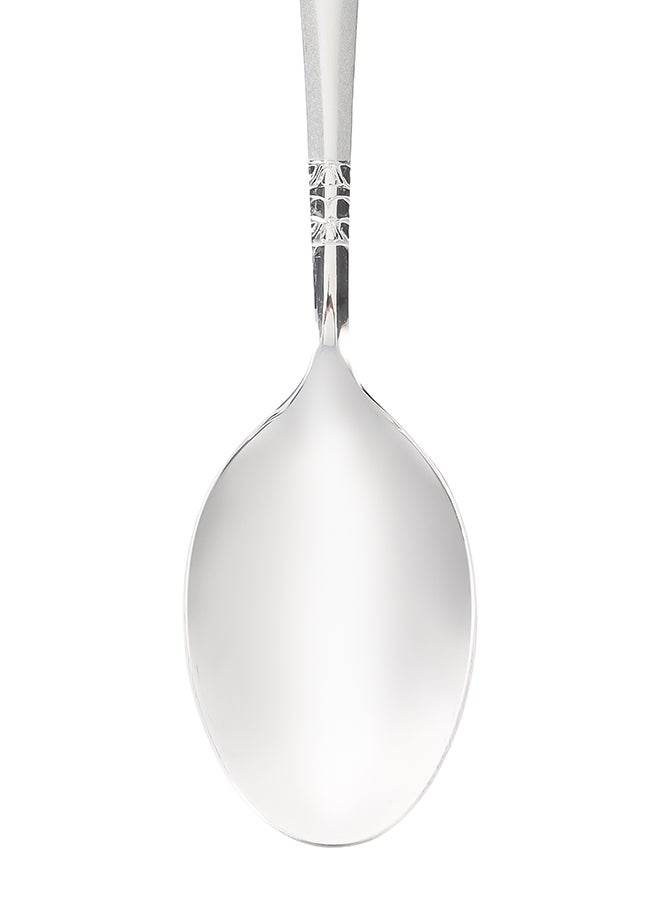 Royalford - Royalford 6-Piece Stainless Steel Table Spoon- RF11945 19 cm, Stylish, Light-Weight and 100% Food-Grade For Preparing And Serving Food, Suitable for Dining Table, Home and Restaurant Silver - Image 1