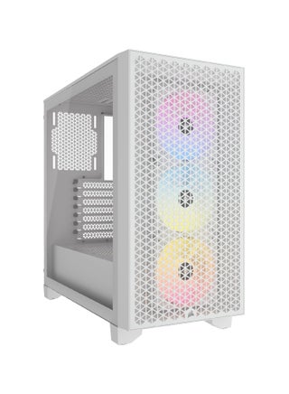 حافظة كمبيوتر متوسطة الحجم بتدفق هواء 3000D RGB - أبيض - 3X مراوح AR120 RGB - دعم وحدة معالجة الرسومات رباعية الفتحات - تناسب ما يصل إلى 8X 120 مم من المعجبين - تصميم عالي تدفق الهواء - pnsku/N70020088V/45/_/1698750106/85cd100c-66c6-4445-99a6-19a96eb3a8f5