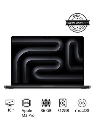شريحة الكمبيوتر المحمول MacBook Pro MRW23 M3 Pro مع وحدة معالجة مركزية 12 نواة، ووحدة معالجة رسومات 18 نواة: شاشة Liquid Retina XDR مقاس 16.2 بوصة، وذاكرة موحدة سعة 36 جيجابايت، وذاكرة تخزين SSD سعة 512 جيجابايت - pnsku/N70020098V/45/_/1710144325/e0478967-410f-4297-b6a9-9d0baf83db9d