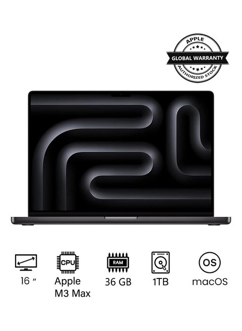2023 Newest MacBook Pro MRW33 Laptop M3 Max chip with 14‑core CPU, 30‑core GPU: 16.2-inch Liquid Retina XDR Display, 36GB Unified Memory, 1TB SSD Storage And Works with iPhone/iPad(International version) English Space Black