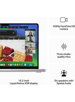 2023 Newest MacBook Pro MR7J3 Laptop M3 chip with 8‑core CPU, 10‑core GPU: 14.2-inch Liquid Retina XDR Display, 8GB Unified Memory, 512GB SSD Storage And Works with iPhone/iPad(International version) English Silver - pnsku/N70020116V/45/_/1698760316/1258046f-e25c-4e89-9bb6-7e5ed4e1c4bc