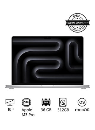 2023 Newest MacBook Pro MRW63 Laptop M3 Pro chip with 12‑core CPU, 18‑core GPU: 16.2-inch Liquid Retina XDR Display, 36GB Unified Memory, 512GB SSD Storage And Works with iPhone/iPad(International version) English Silver - pnsku/N70020117V/45/_/1710144334/e3e09e8f-1849-45f2-b1e9-91c42d97eb8d
