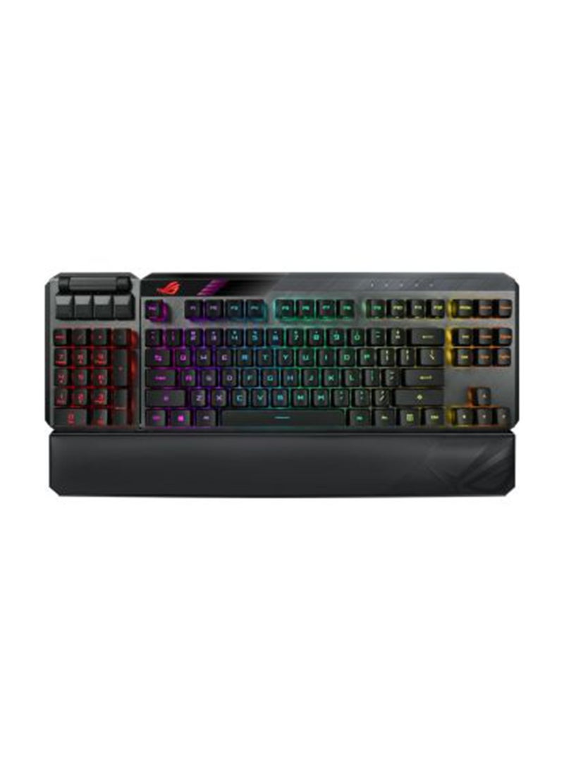 ASUS - MA02 Rog Claymore II Wireless Modular Mechanical Gaming Keyboard, Detachable Numpad, RX Red Switches, Aura Sync, 2.4 Ghz, USB 2.0,English Arabic, Black | 90MP01W0-BKCA00 Black - Image 1