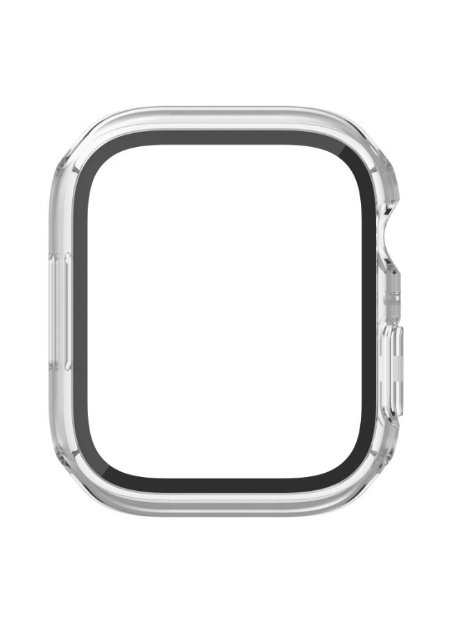 belkin ScreenForce Apple Watch Screen Protector + Bumper 45Mm Full 360 Protection, Tempered Curved Glass, AntiBacterial, For Apple Watch Series 8/7/6/5/4/SE Transparent  - Image 4