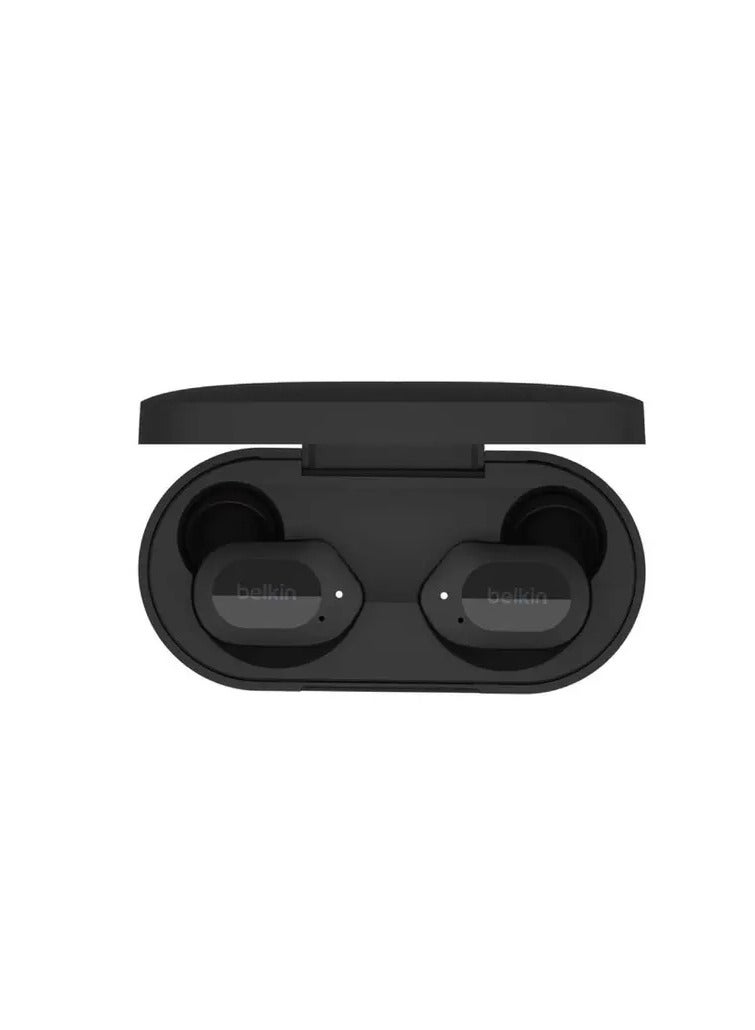 belkin Soundform Play True Wireless Earbuds, Built with IPX5 Water and Sweat Resistance, 3 Touch Controllable EQ Presets, Quick & Easy Pairing with Bluetooth 5.2 And 38 Hours Play Time - Black - Image 3