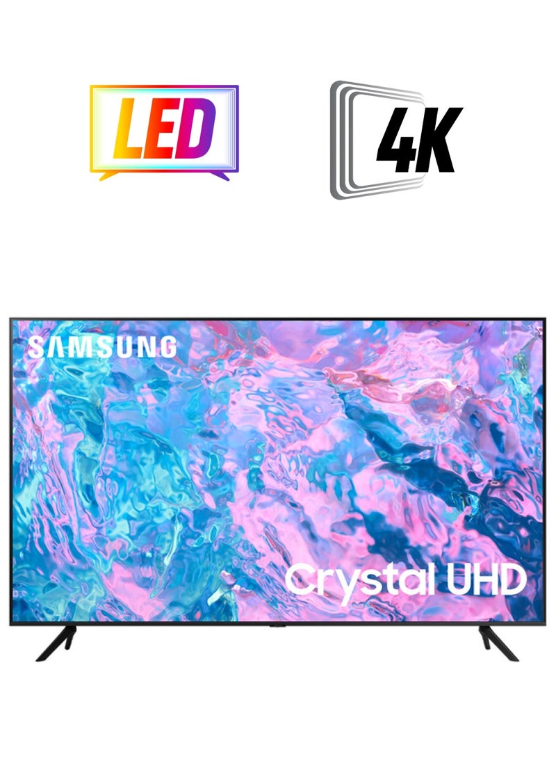 Samsung 50 Inch Crystal UHD 4K Smart TV 2023 PurColor, Smart Hub - International Version UA50CU7000 Black  - Image 1