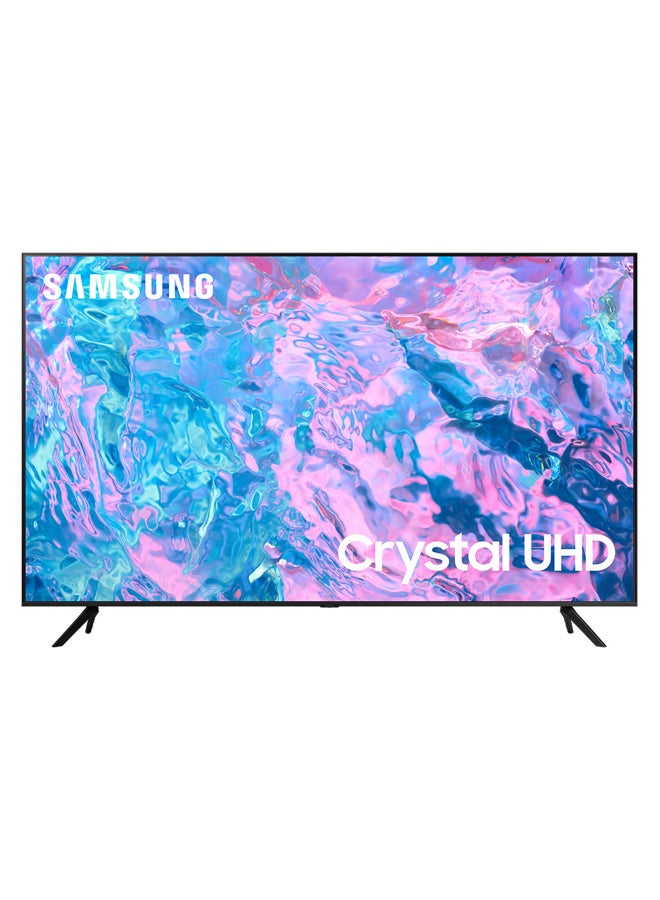 Samsung - 55 Inch Crystal UHD 4K Smart TV 2023 PurColor, Smart Hub - INTERNATIONAL VERSION UA55CU7000 Black - Image 1