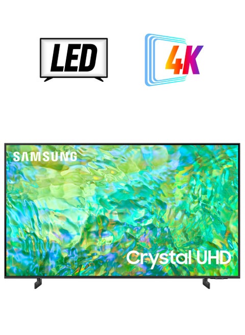 85 Inch Crystal UHD 4K Smart TV 2023 Airslim, Dynamic Crystal Color - International Version UA85CU8000 Titan Grey
