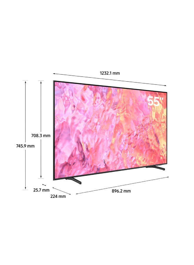 Samsung 55 Inch QLED 4K Smart TV 2023 - International Version QA55Q60CA Titan Grey  - Image 3