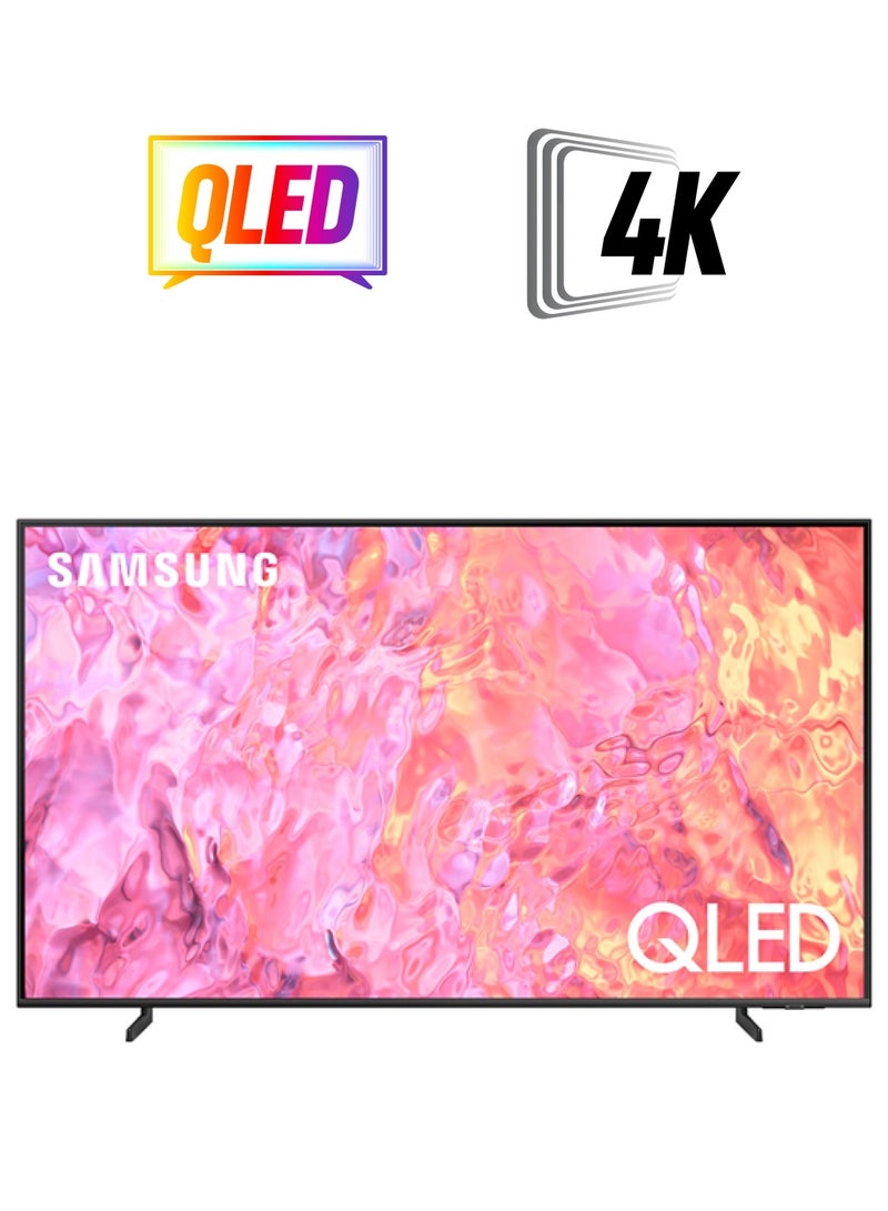 Samsung 55 Inch QLED 4K Smart TV 2023 - International Version QA55Q60CA Titan Grey  - Image 1