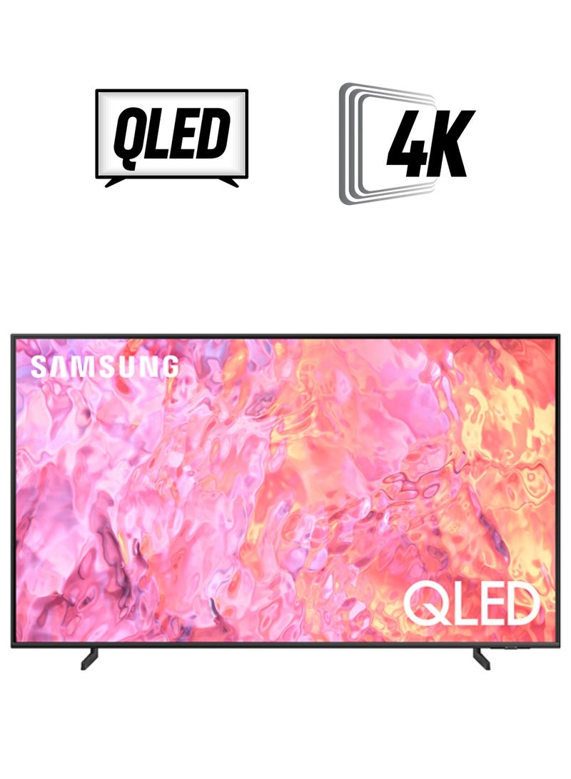 Samsung 55 Inch QLED 4K Smart TV 2023 - International Version QA55Q60CA Titan Grey  - Image 1