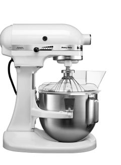 Heavy Duty Bowl Lift Stand Mixer With Pouring Shield 5KPM5BWH 4.8 L ‎315 Watts White 315 W stand mixer White