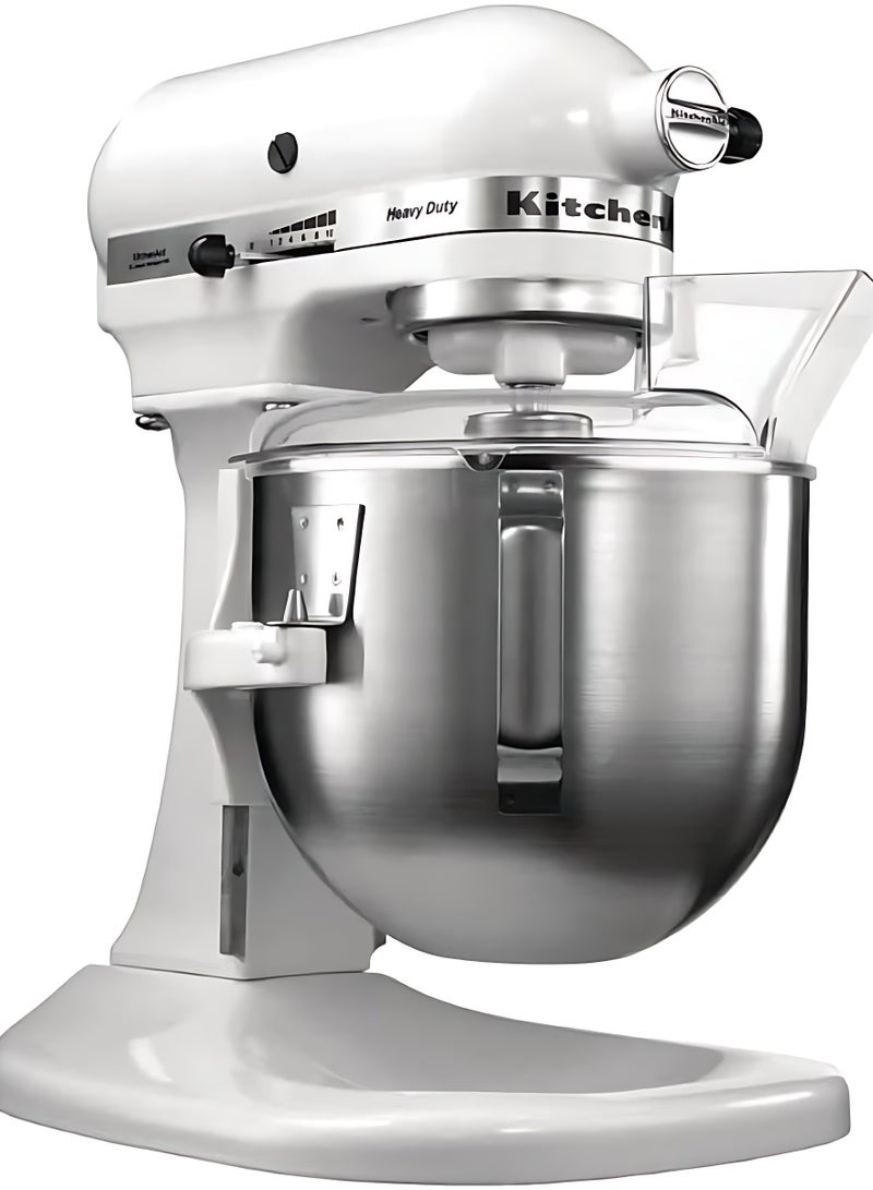 KitchenAid - Heavy Duty Bowl Lift Stand Mixer With Pouring Shield 5KPM5BWH 4.8 L ‎315 Watts White 315 W stand mixer White - Image 1