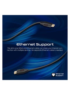 HDMI 2.0 Cable, 4K@60Hz HDMI To HDMI Slim 5M Cable With 3D Video Support, 18Gbps Bandwidth, Ethernet Support And Gold-Plated Connectors For Laptops, Smart TVs, Monitors, ProLink4K60-500 Black - pnsku/N70020353V/45/_/1698827479/25fef171-1528-4fba-b26b-72a5b79383ae