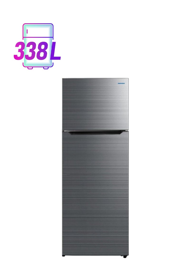 دايو Top Mount Refrigerator 338 Liters DW-FR-468VS Silver 