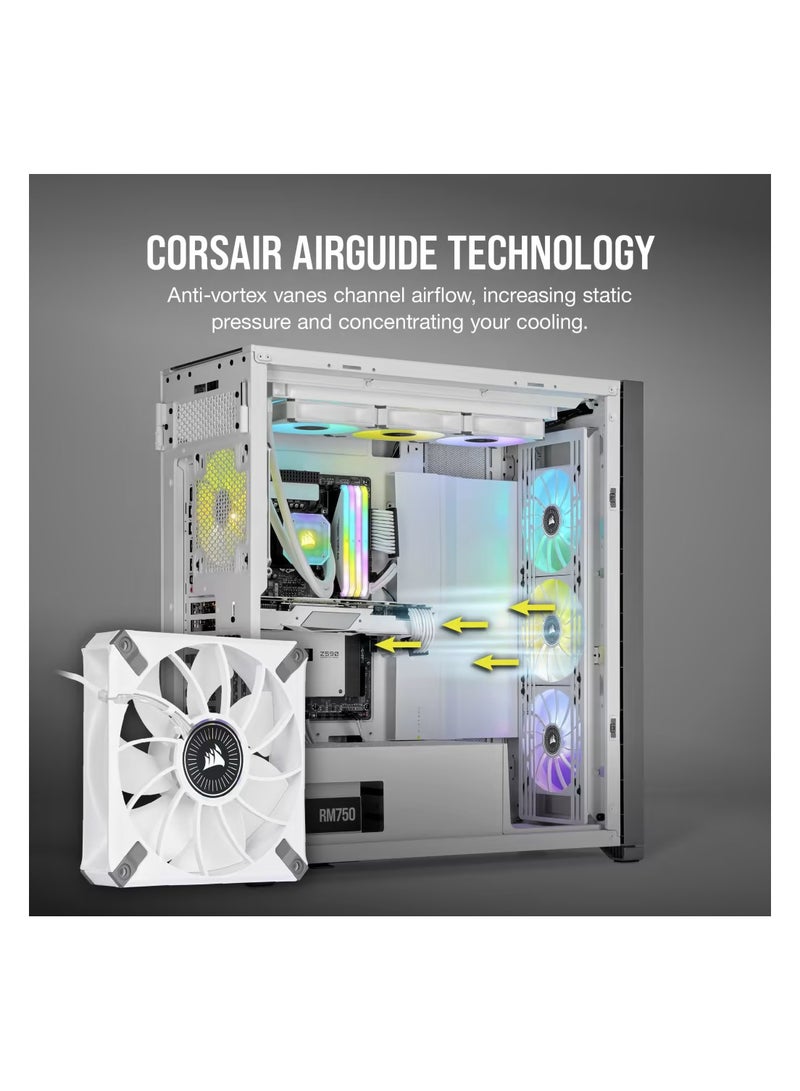 CORSAIR - iCUE ML120 RGB Elite Premium 120Mm PWM Magnetic Levitation Fan — Triple Fan Kit With iCUE Lighting Node Core - Image 1