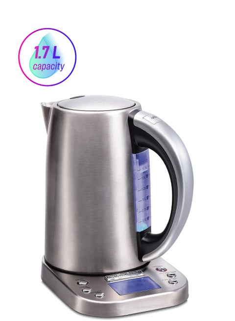 Professional Electric Kettle With Digital Controls 1.7 L 2200 W 41028 Silver