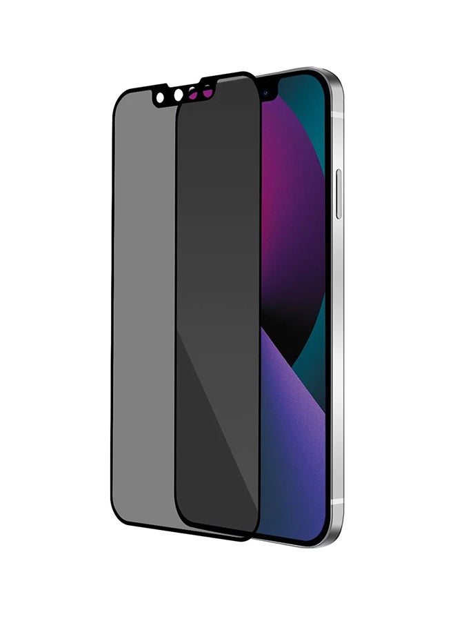 بايكرون Premium Tempered Glass Screen Protector For iPhone 13/13 Pro 6.1-Inch Edge To Edge Coverage And Antibacterial Protection Black - Image 2