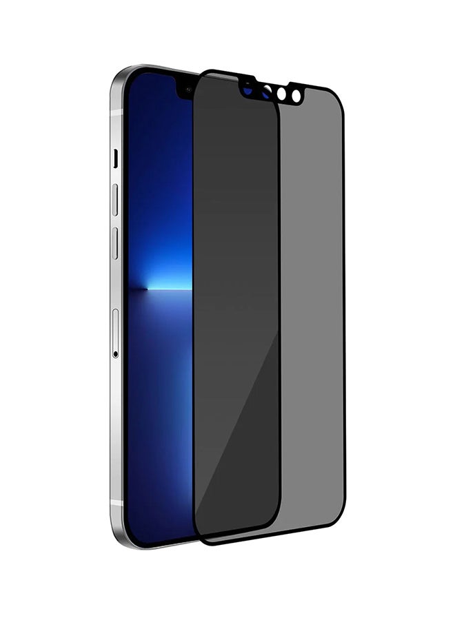 بايكرون Premium Tempered Glass Screen Protector For iPhone 13/13 Pro 6.1-Inch Edge To Edge Coverage And Antibacterial Protection Black - Image 4