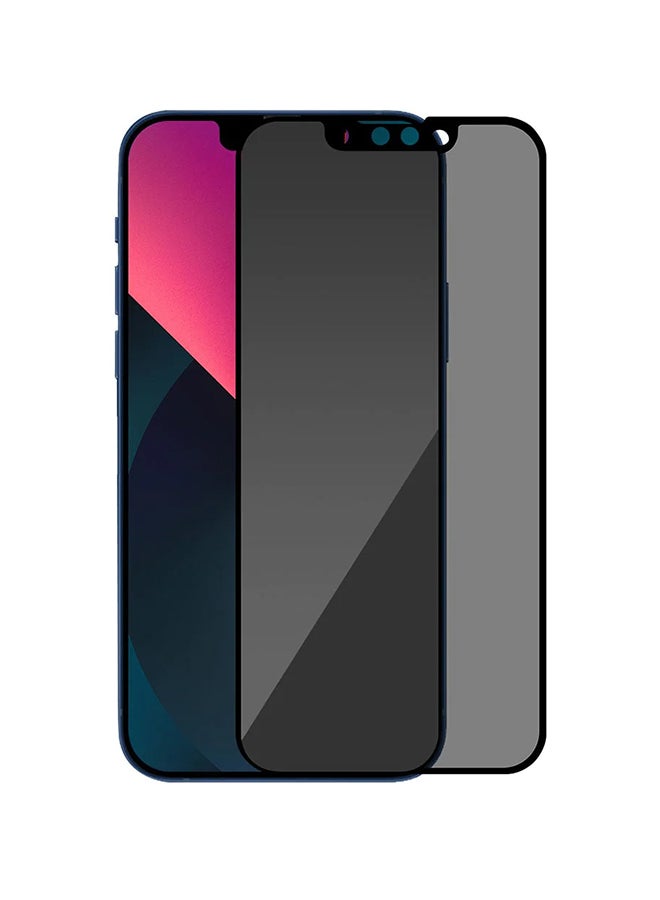 بايكرون Premium Tempered Glass Screen Protector For iPhone 13/13 Pro 6.1-Inch Edge To Edge Coverage And Antibacterial Protection Black - Image 3