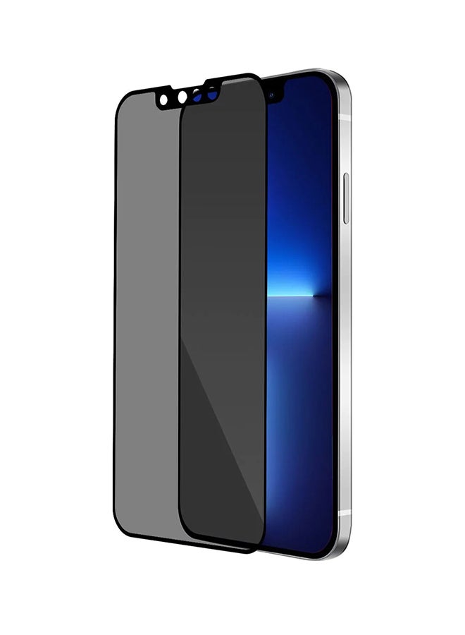 بايكرون Premium Tempered Glass Screen Protector For iPhone 13/13 Pro 6.1-Inch Edge To Edge Coverage And Antibacterial Protection Black - Image 5