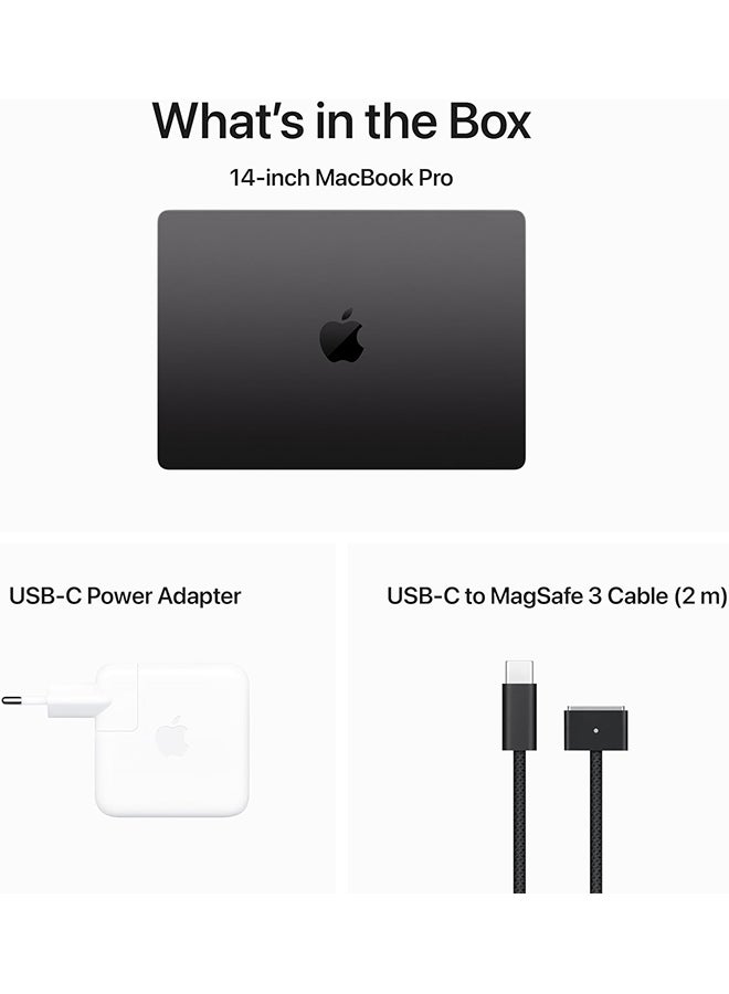Apple - 2023 MacBook Pro Laptop M3 Pro chip with 12‑core CPU, 18‑core GPU: 14.2-inch Liquid Retina XDR Display, 18GB Unified Memory, 1TB SSD Storage And Works with iPhone/iPad English/Arabic Space Black - Image 1